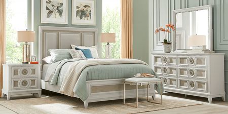 Gianna Lane Ivory 3 Pc Queen Panel Bed