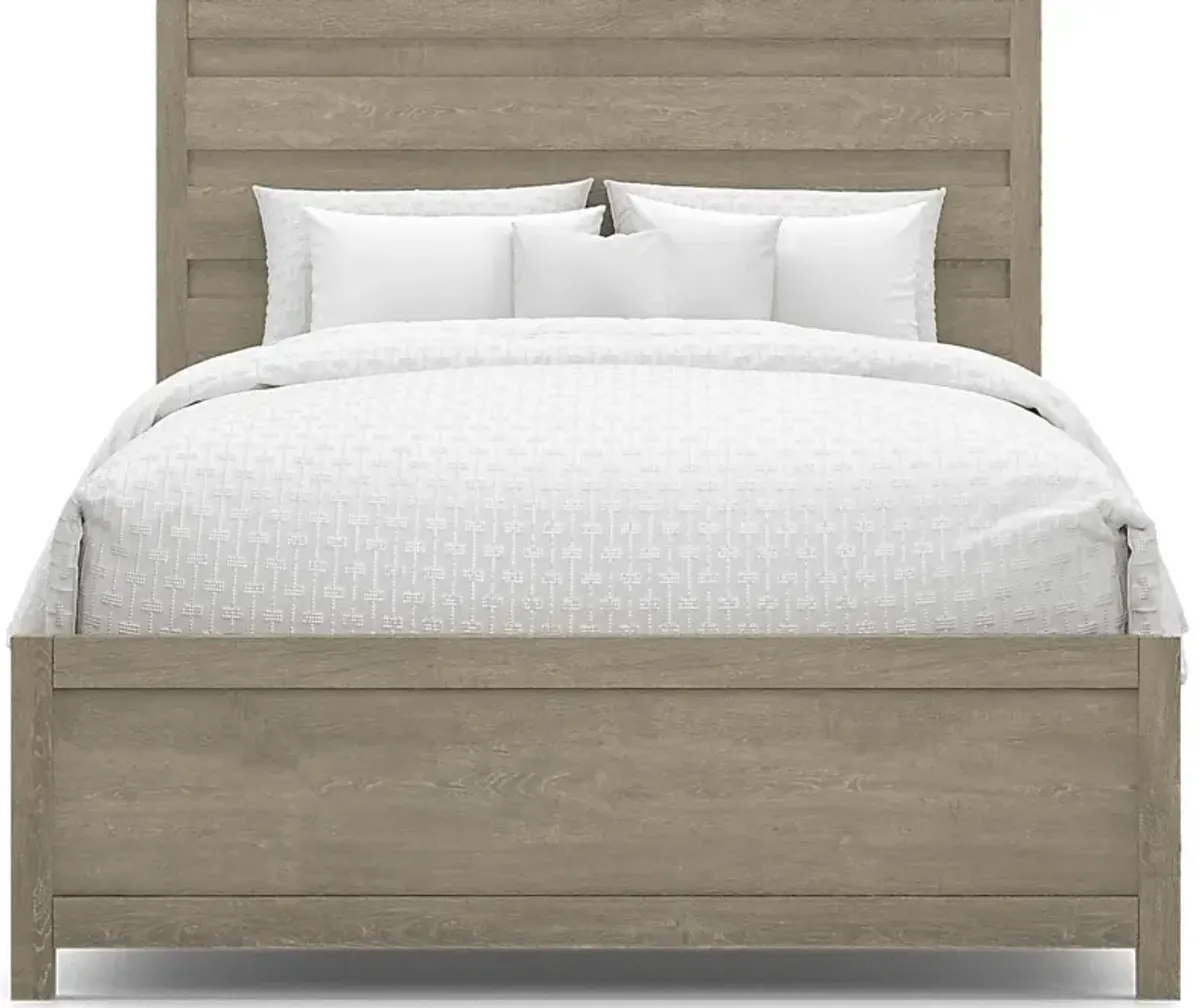 Barringer Place Gray 3 Pc Queen Panel Bed