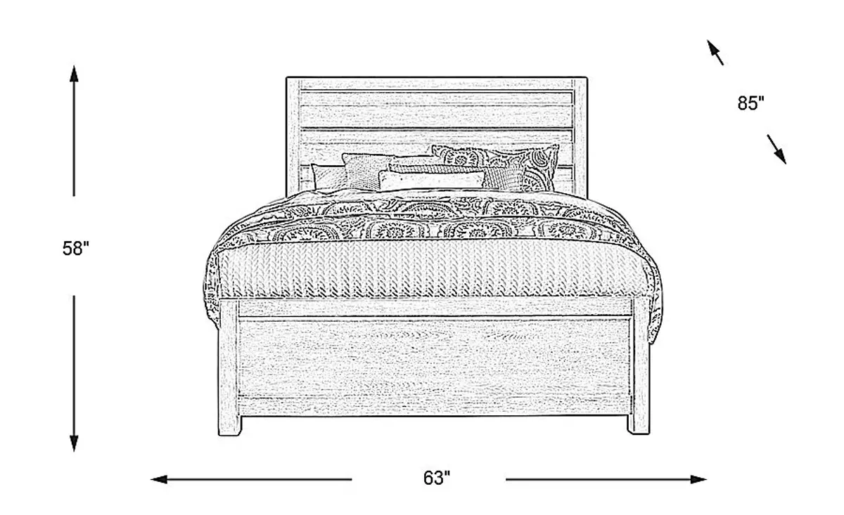 Barringer Place White 3 Pc Queen Panel Bed