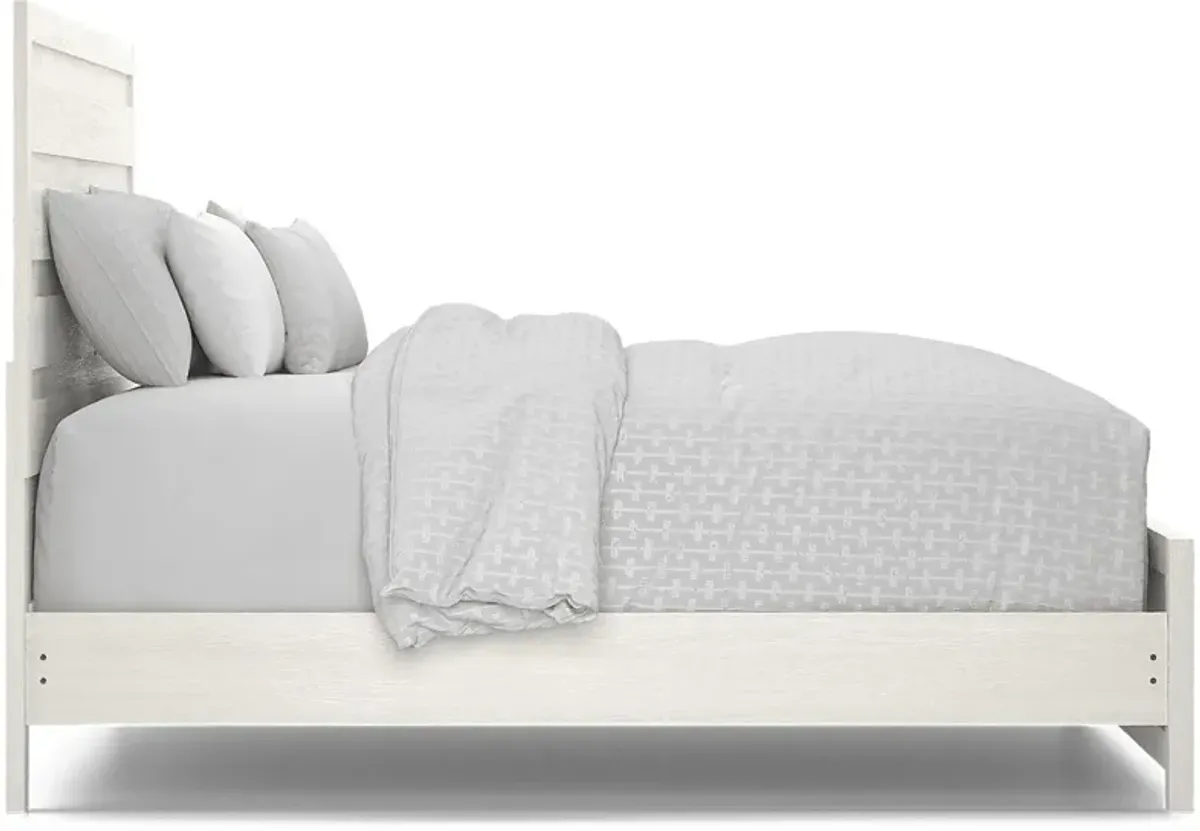 Barringer Place White 3 Pc Queen Panel Bed