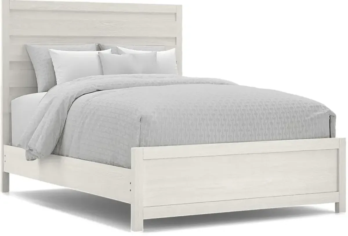 Barringer Place White 3 Pc Queen Panel Bed