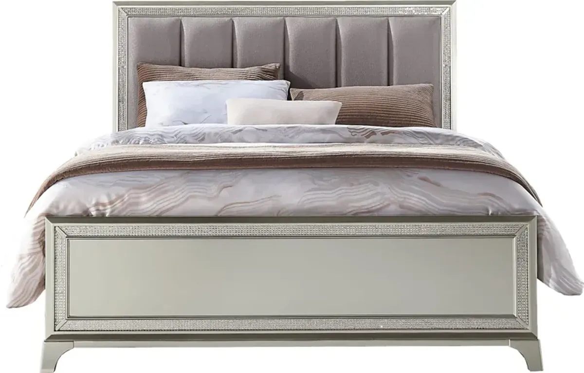 Avery Silver 3 Pc Queen Bed