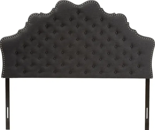 Conagra Charcoal Queen Upholstered Headboard