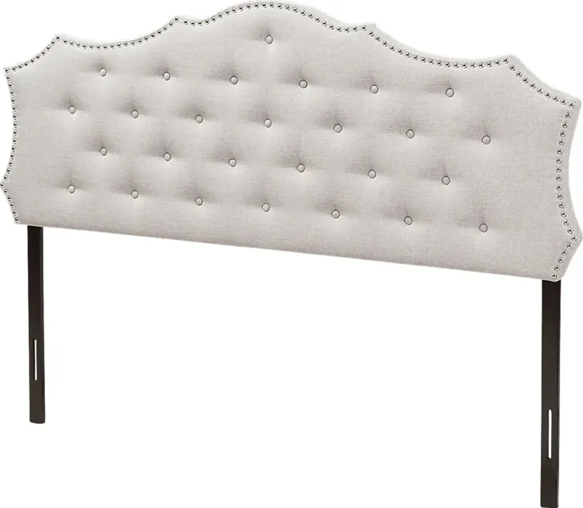 Poppleton Gray Queen Upholstered Headboard