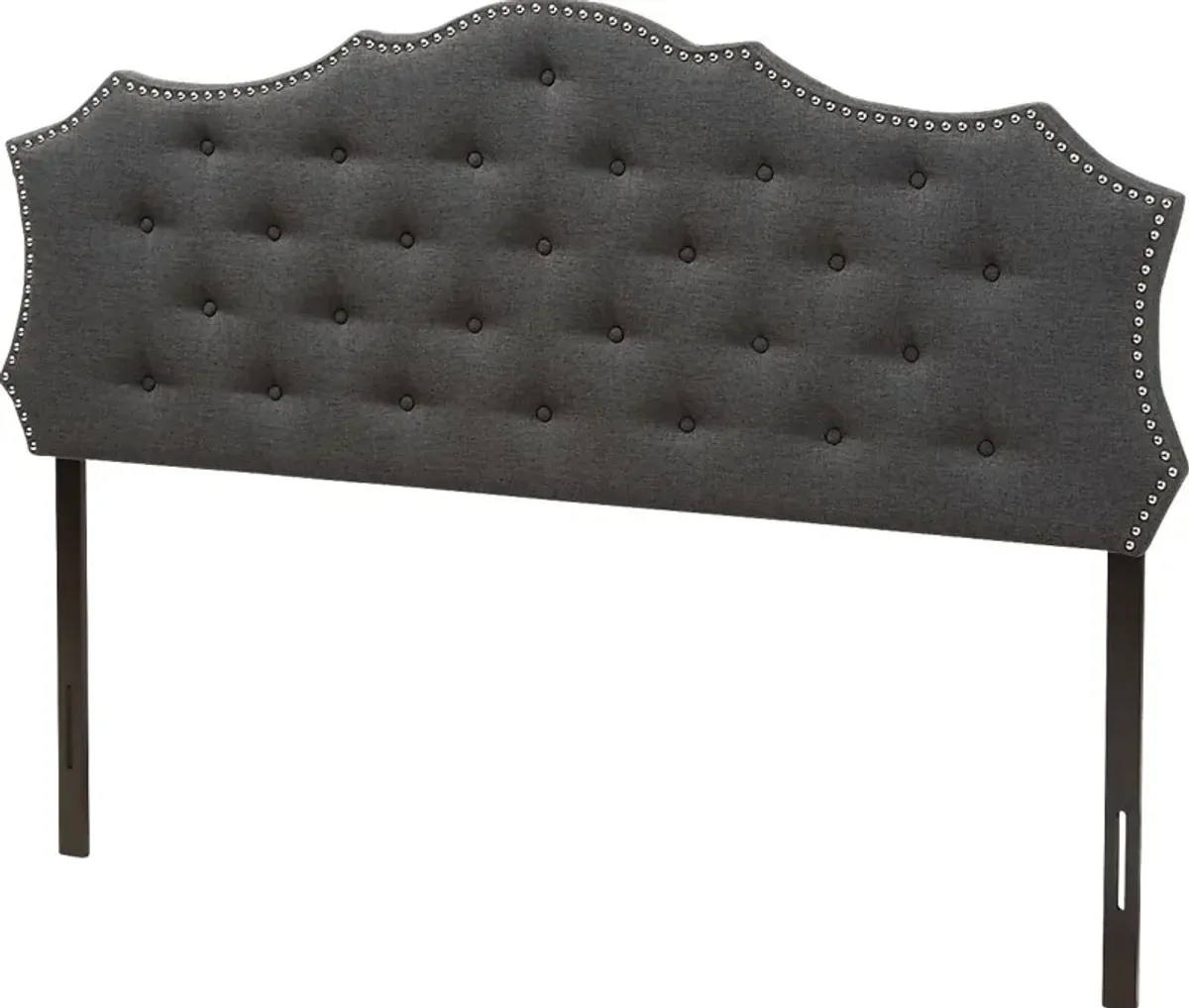 Poppleton Charcoal Queen Upholstered Headboard