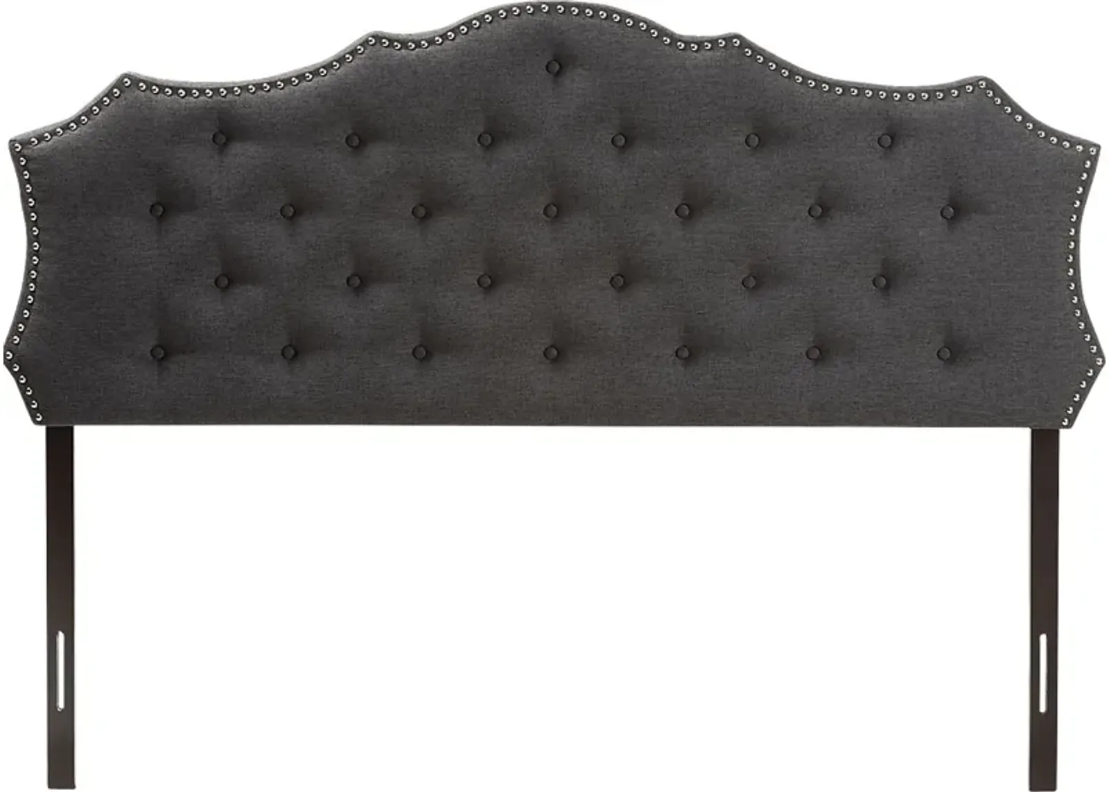 Poppleton Charcoal Queen Upholstered Headboard