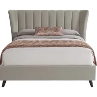 Nanton Park Gray 3 Pc Queen Upholstered Bed