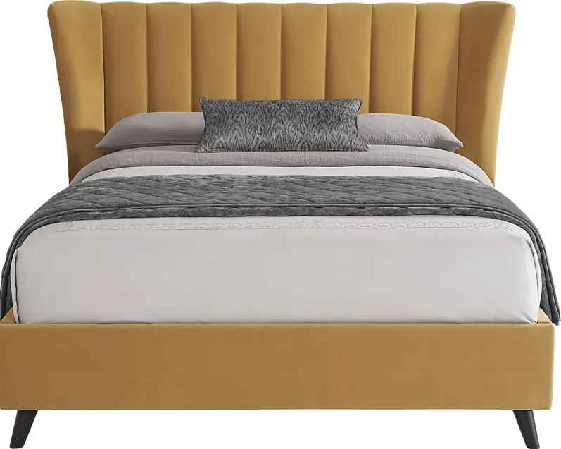 Nanton Park Yellow 3 Pc Queen Upholstered Bed