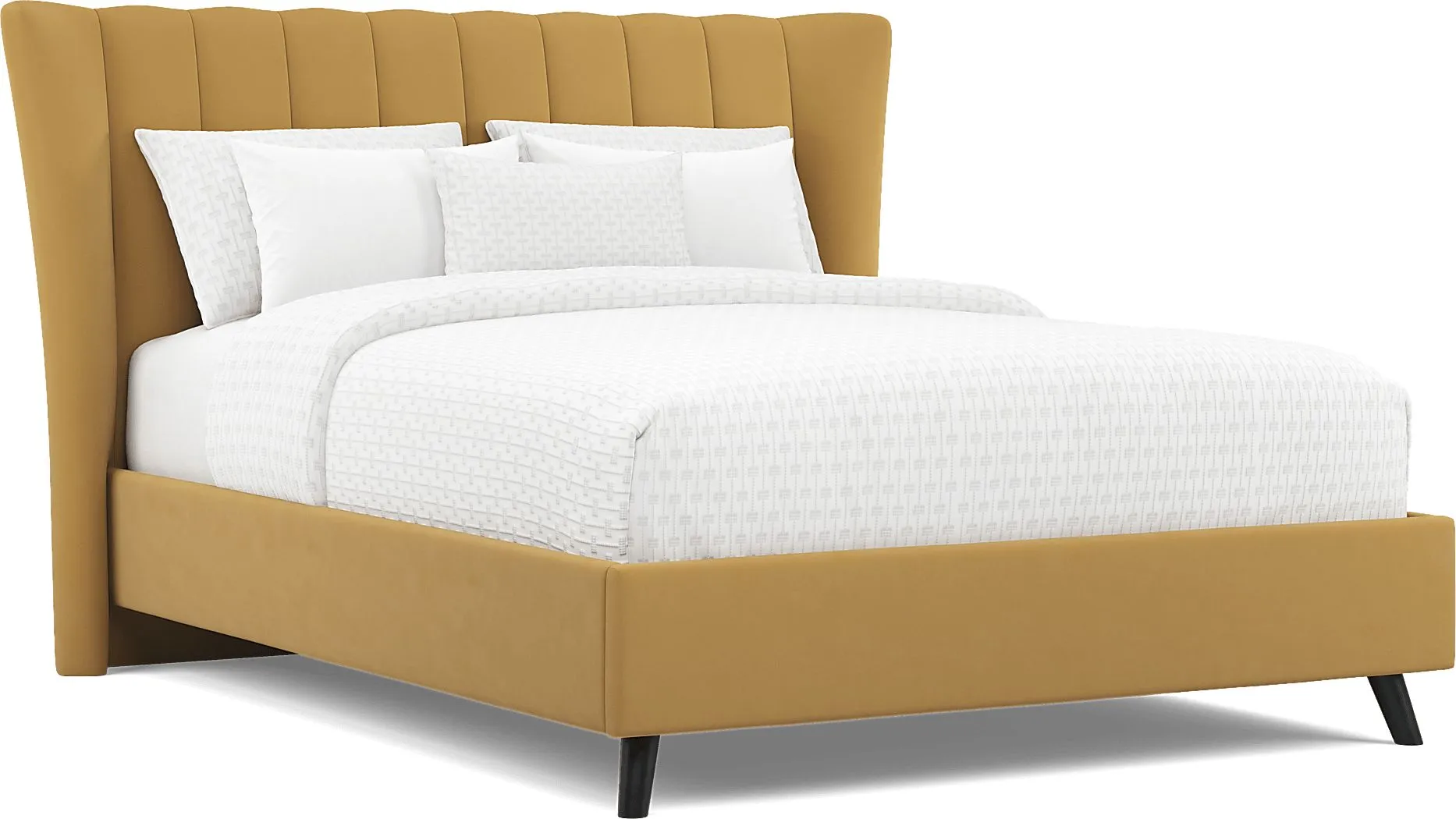 Nanton Park Yellow 3 Pc Queen Upholstered Bed