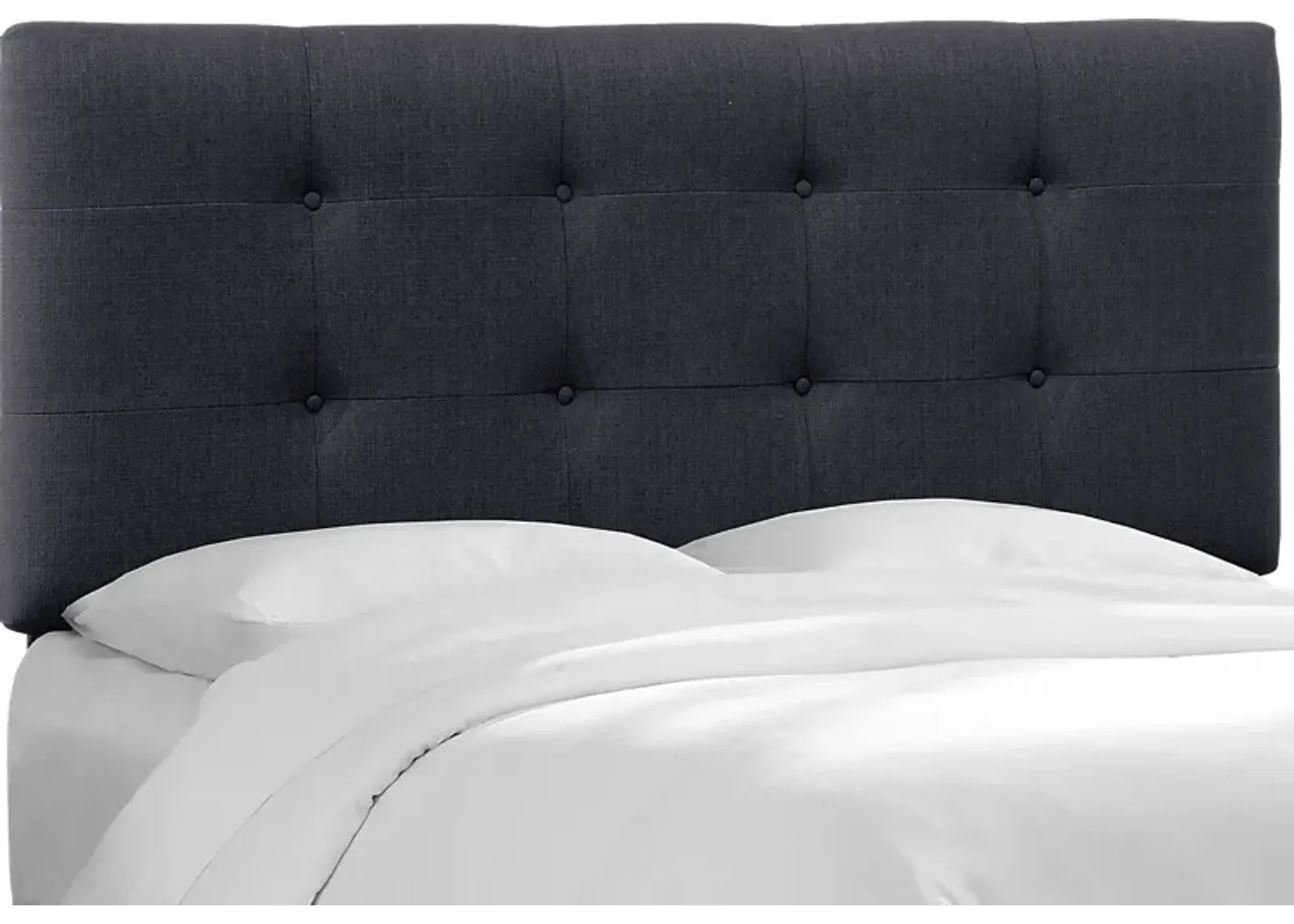 Averett Blue Queen Upholstered Headboard