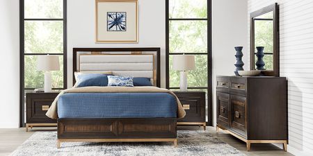 Lavo Brown Cherry 3 Pc Queen Bed
