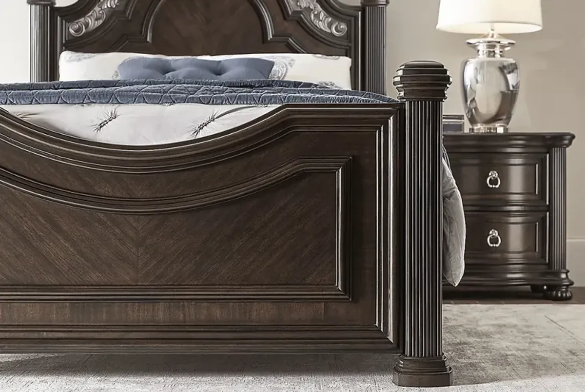 Gallagher Avenue Brown 3 Pc Queen Panel Bed