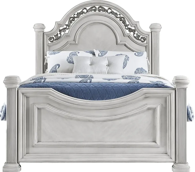 Gallagher Avenue White Queen Panel Bed
