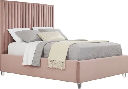 Zada Pink 3 Pc Queen Upholstered Bed