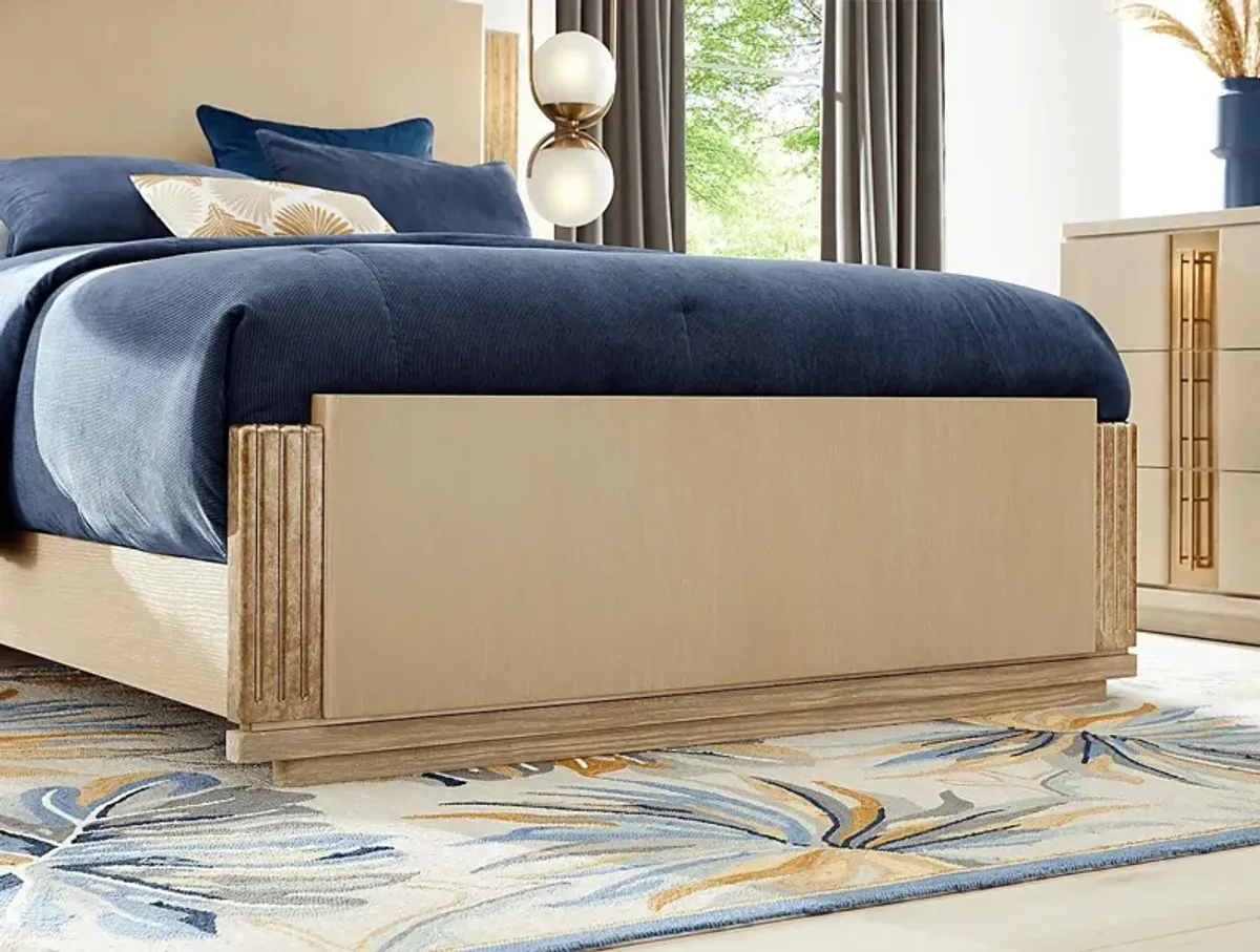Issabela Caramel 3 Pc Queen Bed