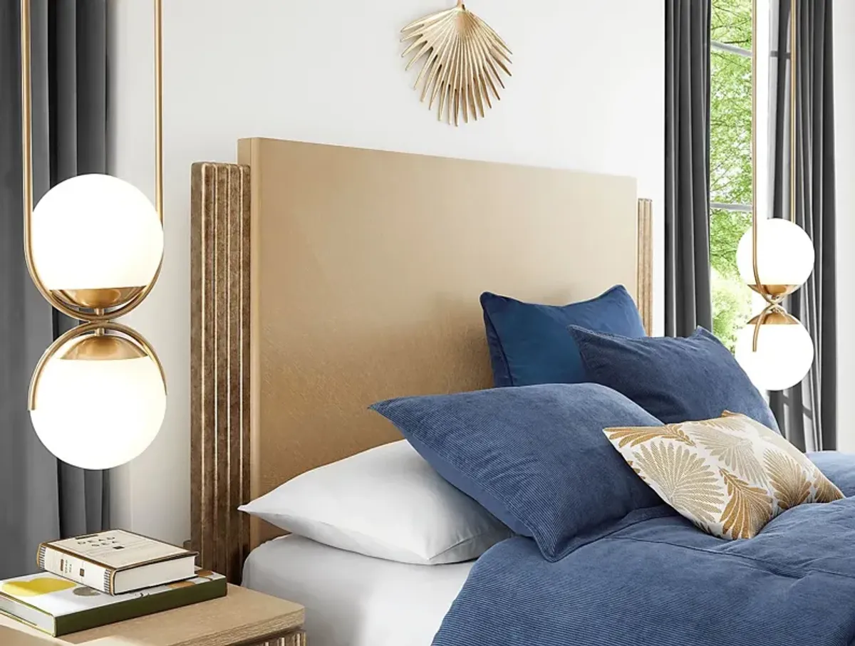 Issabela Caramel 3 Pc Queen Bed