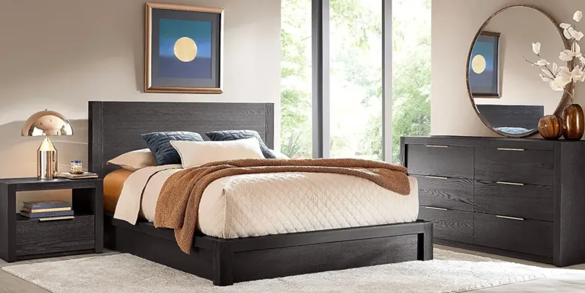 Easton Park Black 3 Pc Queen Panel Bed