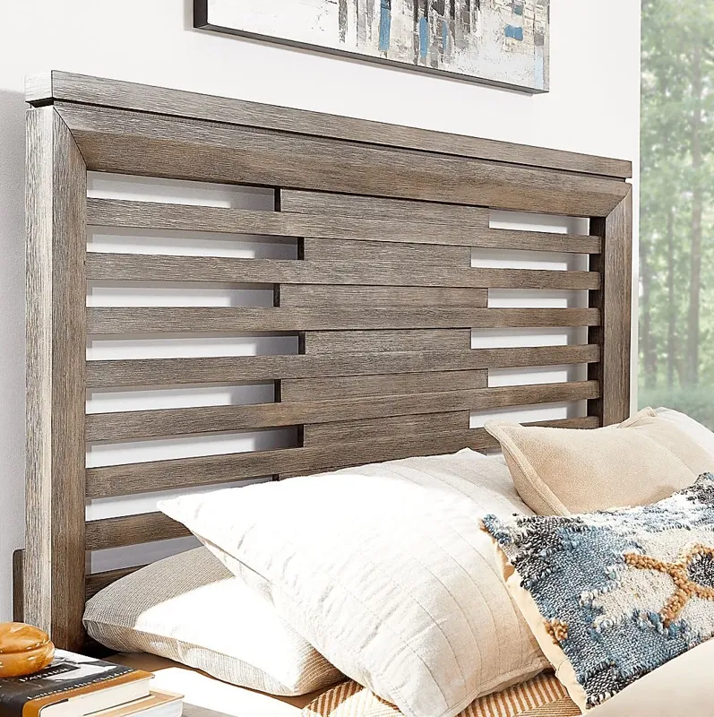 Dayton Place Gray 3 Pc Queen Bed