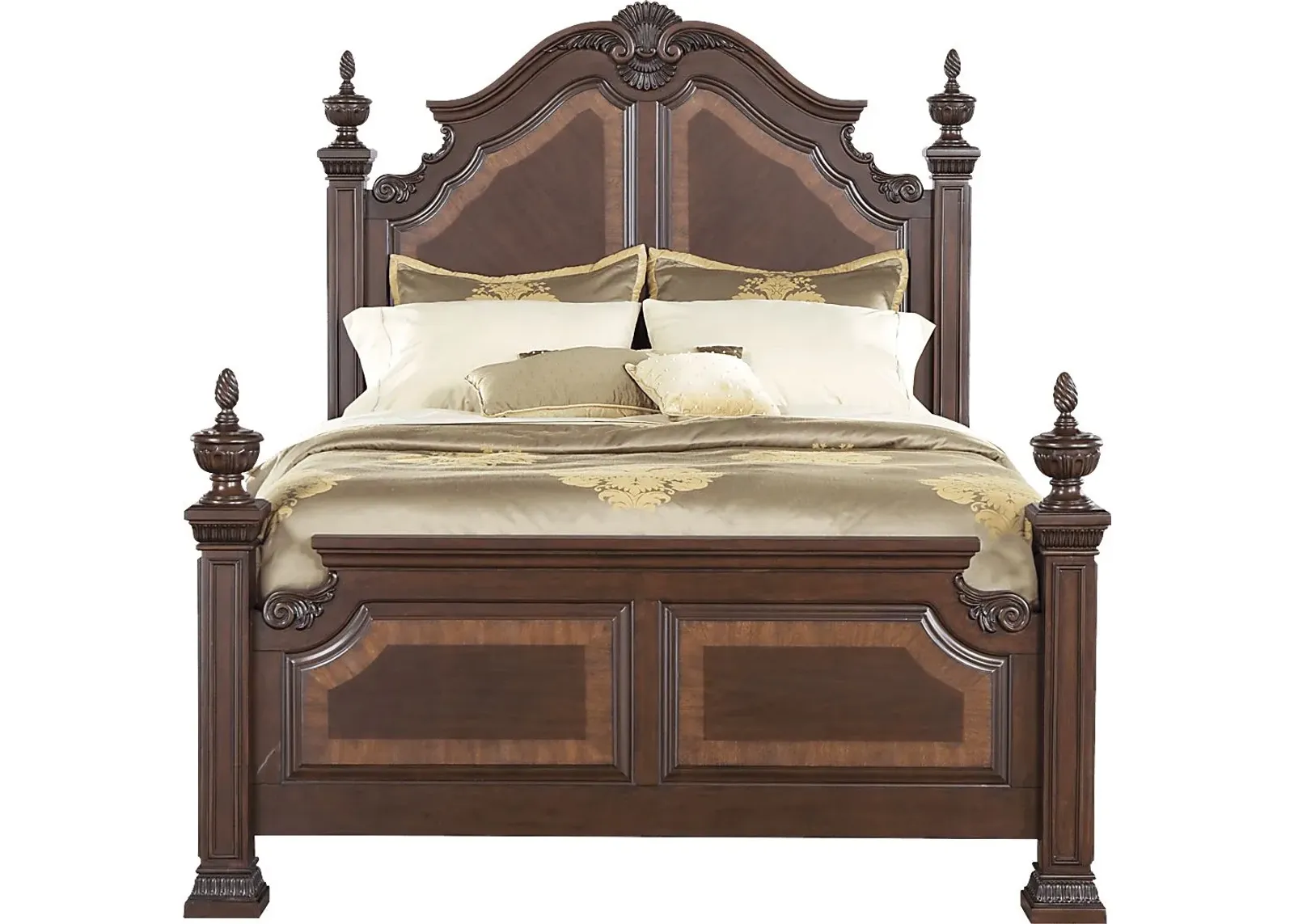 Cortinella Cherry 3 Pc King Poster Bed