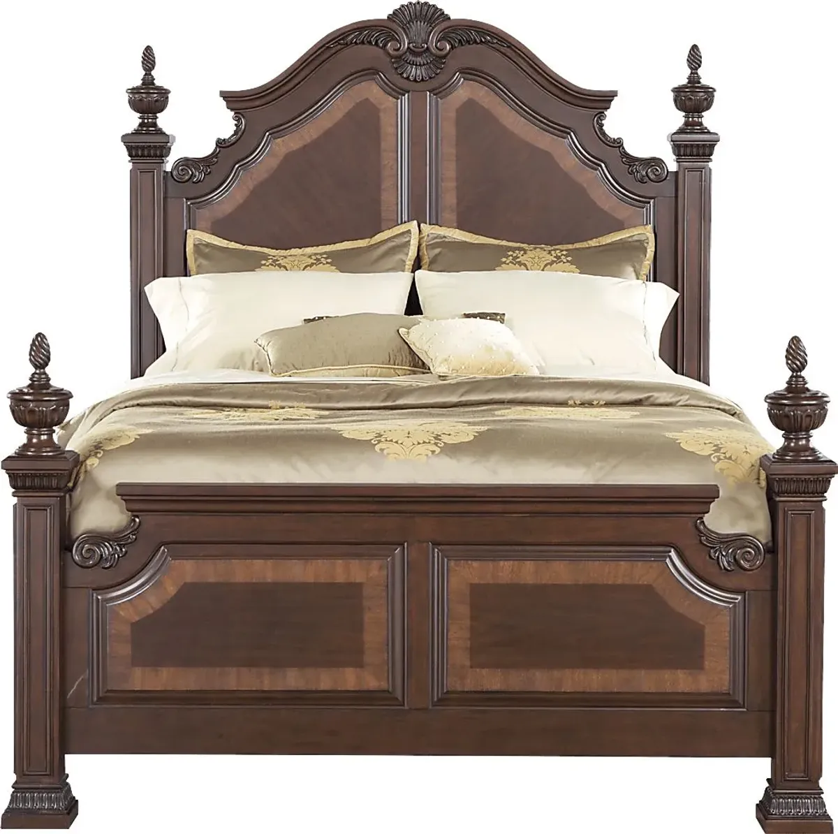 Cortinella Cherry 3 Pc King Poster Bed