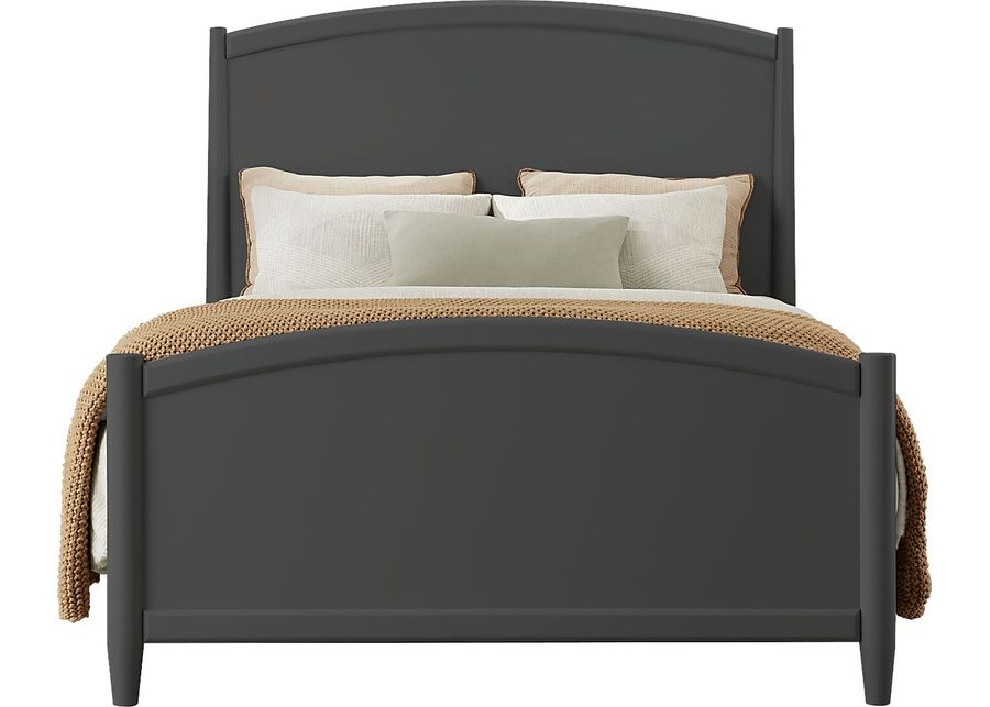 Modern Villa Iron Ore 3 Pc King Panel Bed