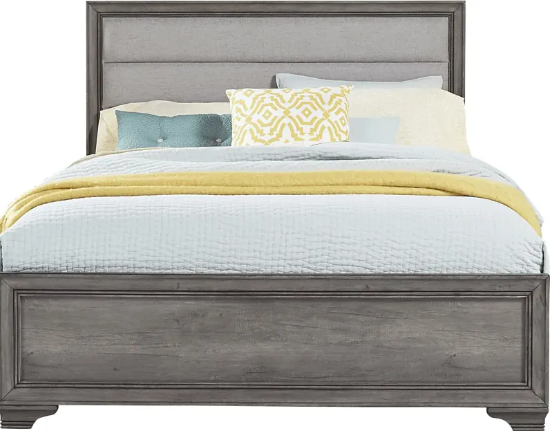 Marlow Gray 3 Pc King Panel Bed