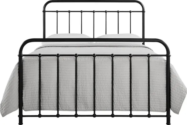 Atticus Black King Metal Bed