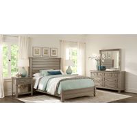 Darby Brook Light Gray 3 Pc King Bed