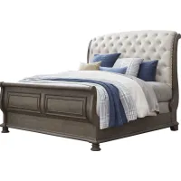 Armitage Dark Brown 3 Pc King Upholstered Bed