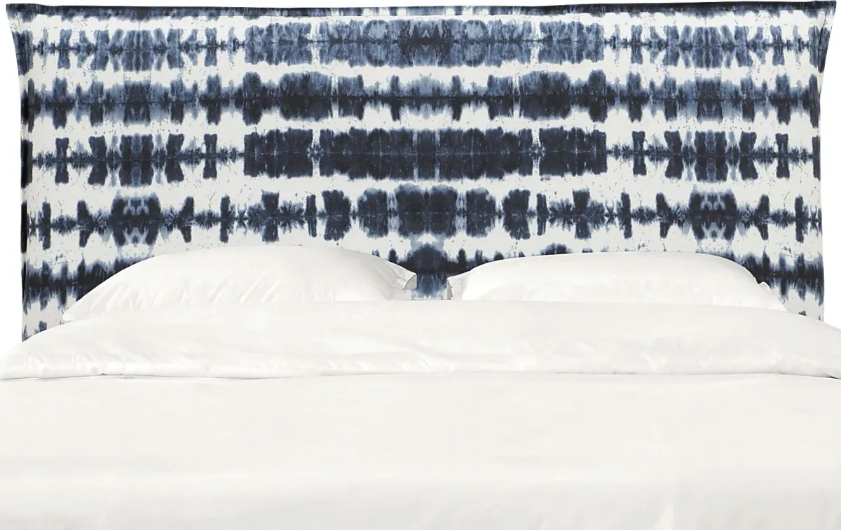 Aravis Navy King Upholstered Headboard