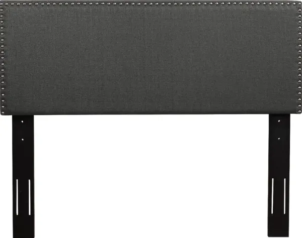 Charnwood Dark Gray King Upholstered Headboard