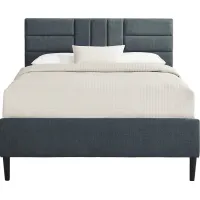Greystone Heights Blue King Bed