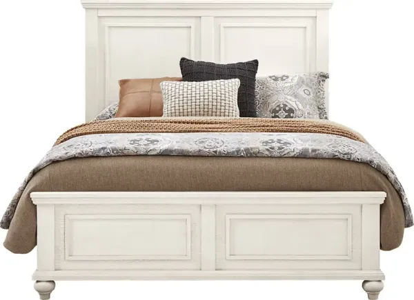 Ridgefield White 3 Pc King Panel Bed
