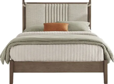 Jetty Beach Gray 3 Pc King Upholstered Bed