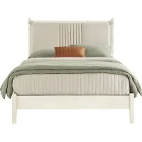 Jetty Beach White 3 Pc King Upholstered Bed