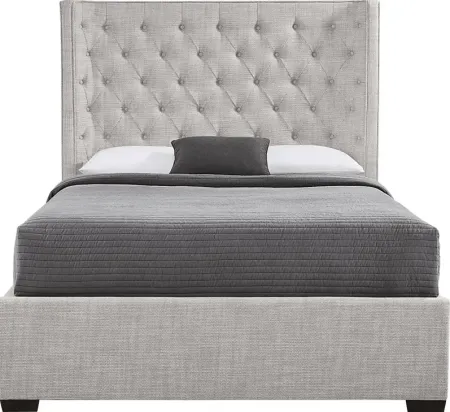 Harlow Hill Light Gray 3 Pc King Upholstered Bed
