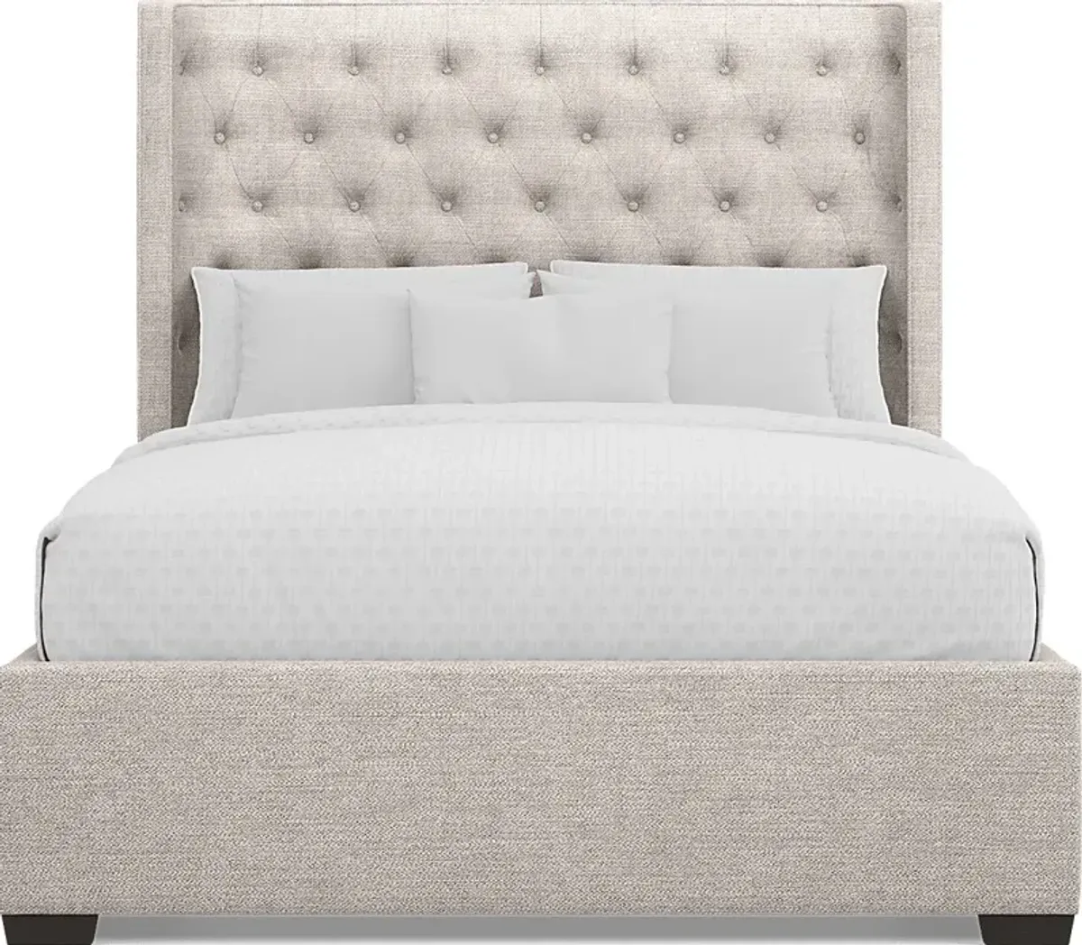 Harlow Hill Taupe 3 Pc King Upholstered Bed