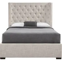 Harlow Hill Taupe 3 Pc King Upholstered Bed