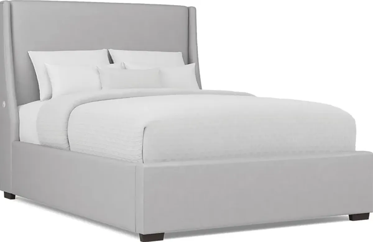 Beaufoy Gray 3 Pc King Upholstered Bed