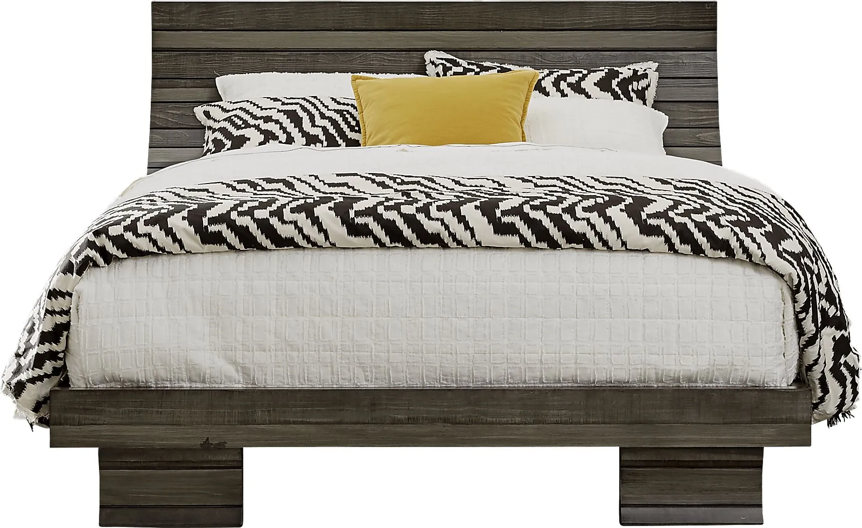 River Street Graphite 3 Pc King Scoop Bed