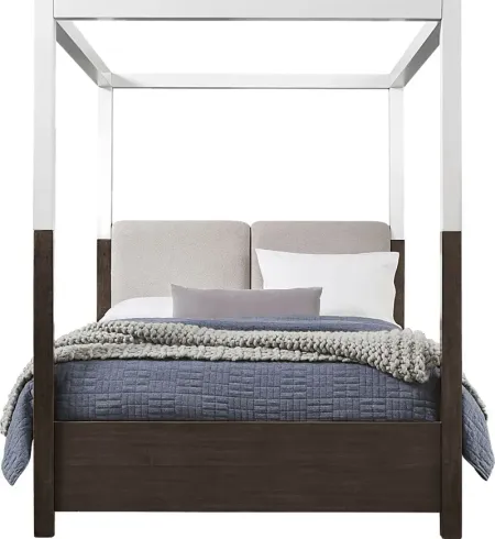 Prospect Heights Dark Brown 3 Pc King Canopy Bed