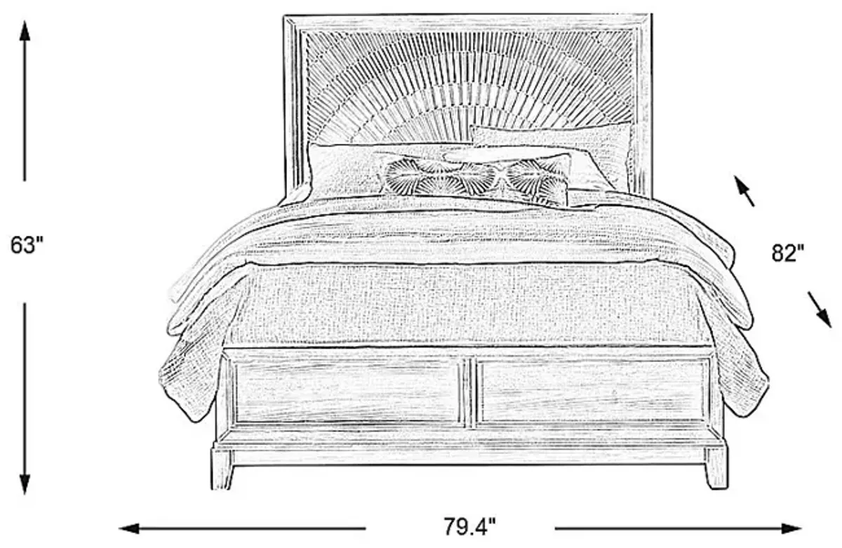 Sunside Way Sand 3 Pc King Bed