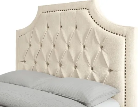 Kerrisdale Beige 3 Pc Upholstered King Bed