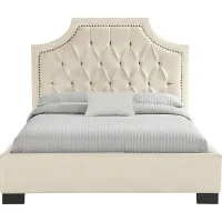Kerrisdale Beige 3 Pc Upholstered King Bed