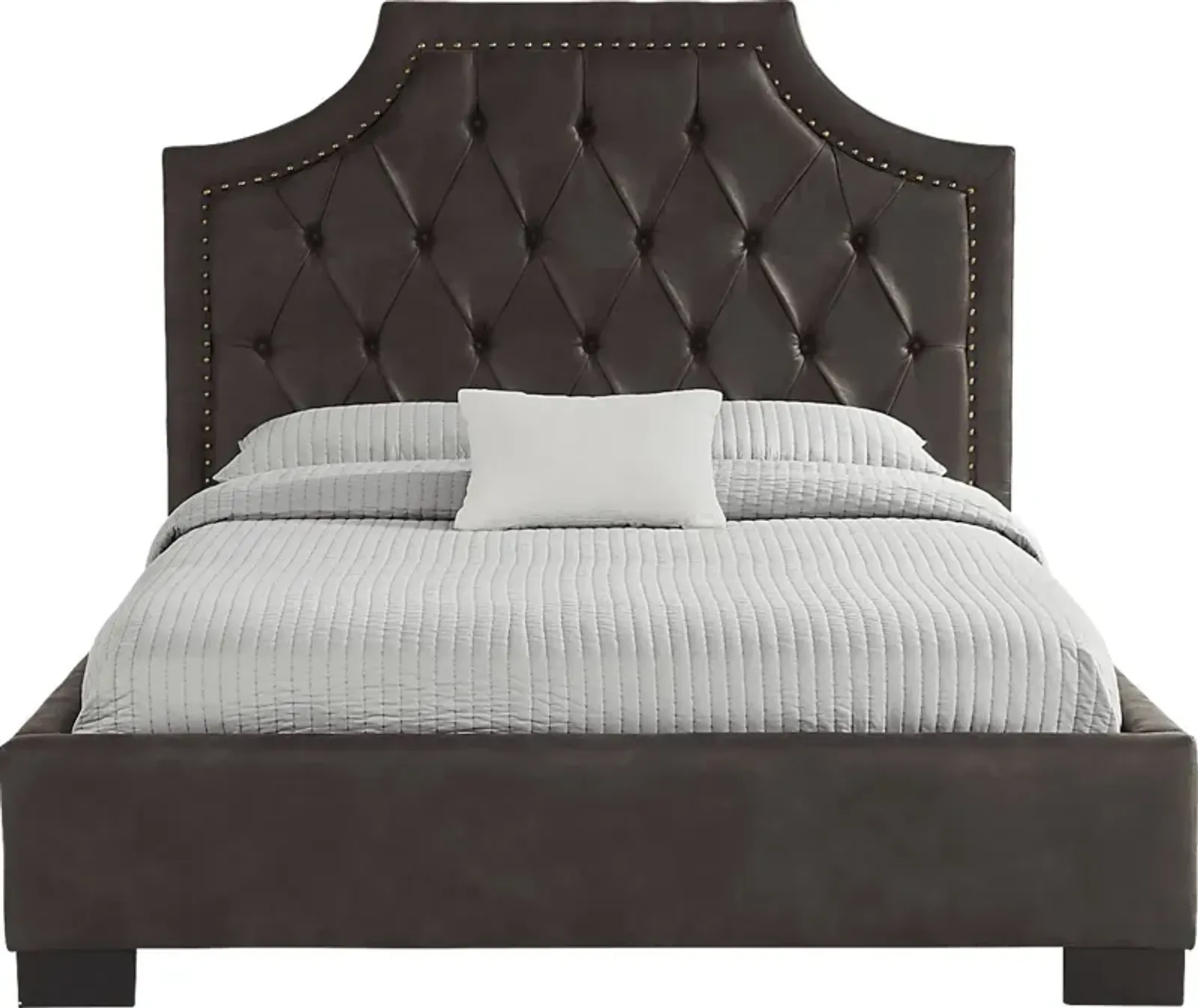 Kerrisdale Brown 3 Pc King Upholstered Bed