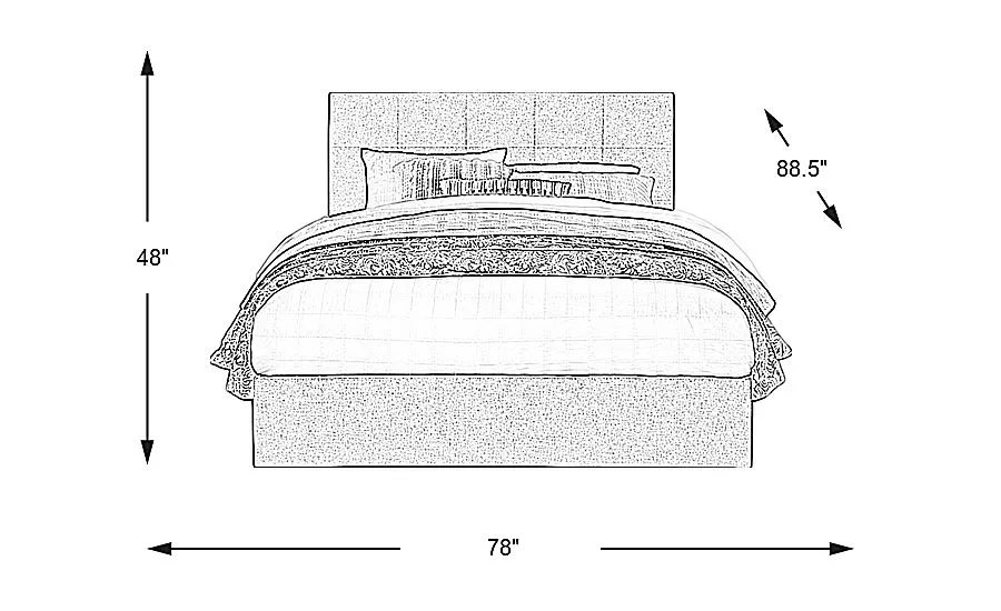 Aubrielle Gray 3 Pc King Upholstered Bed