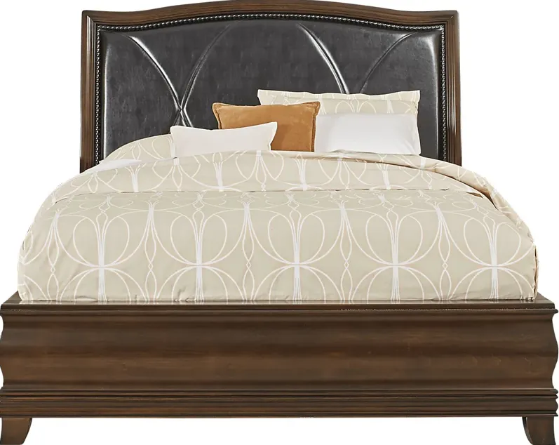 Alexi Cherry 3 Pc King Bed with Chocolate Inset