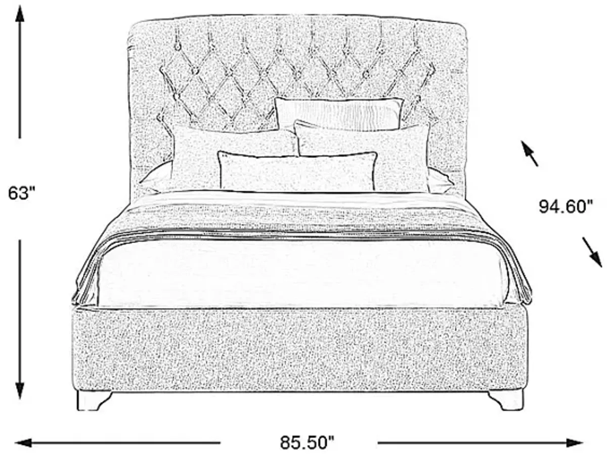 Westgate Gray 3 Pc King Bed