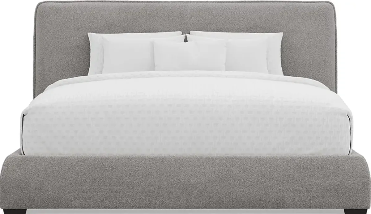 Jennings Gray 3 Pc King Upholstered Bed