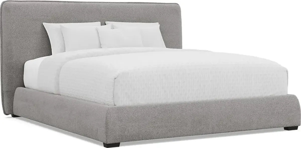 Jennings Gray 3 Pc King Upholstered Bed